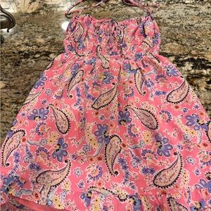 Sky to Moon Georgie Paisley Mini Dress Pink Medium